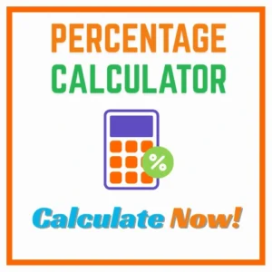 Simple percentage calculator showing percent increase and decrease results on screen.