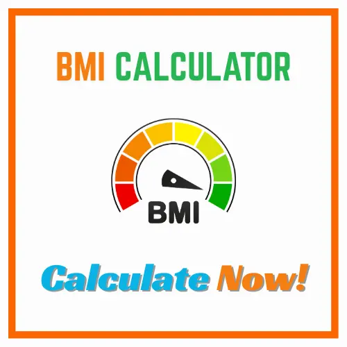BMI chart with healthy weight tips and calculator results