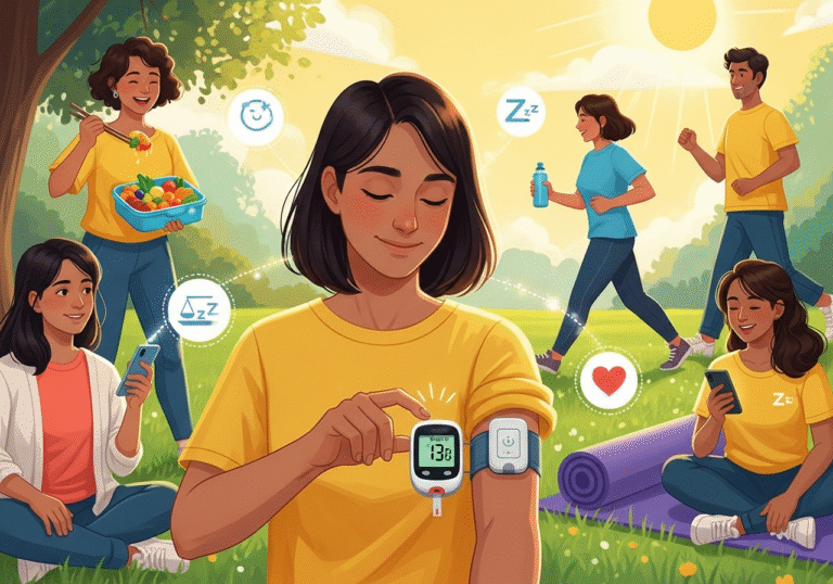 Inspiring visual showing progression from unstable glucose levels to metabolic health mastery, with milestones and benefits at each stage."