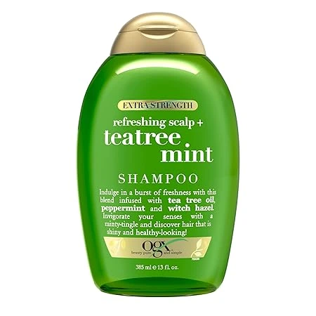 OGX caffeine shampoo with green tea and proteins for thicker, shinier hair