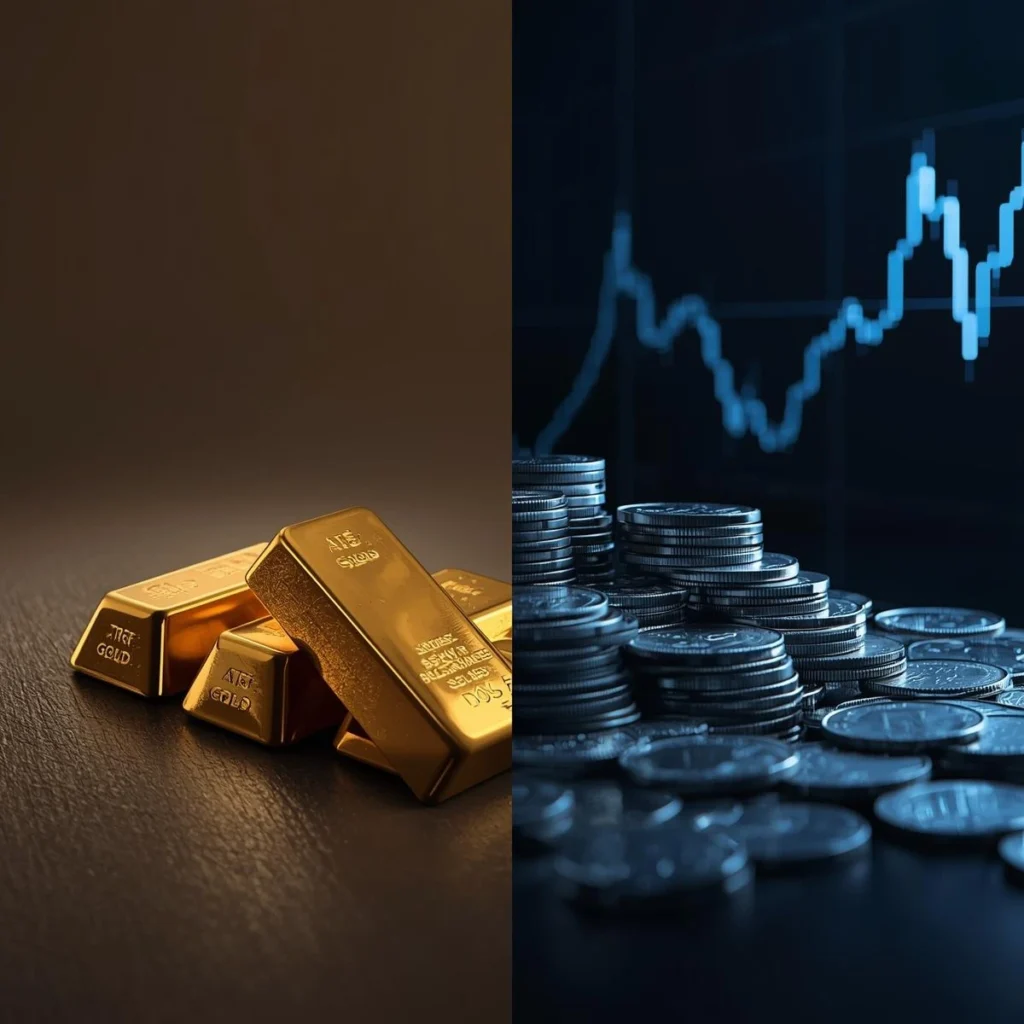 gold vs silver risk comparison stability versus growth potential