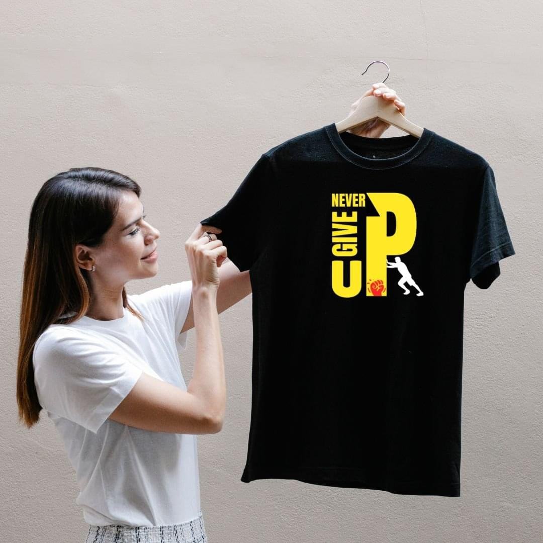 Never Give Up-T-Shirt - Image 2